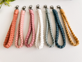 Load image into Gallery viewer, Macrame Wristlet Keychain - Handmade Boho Wrist Strap