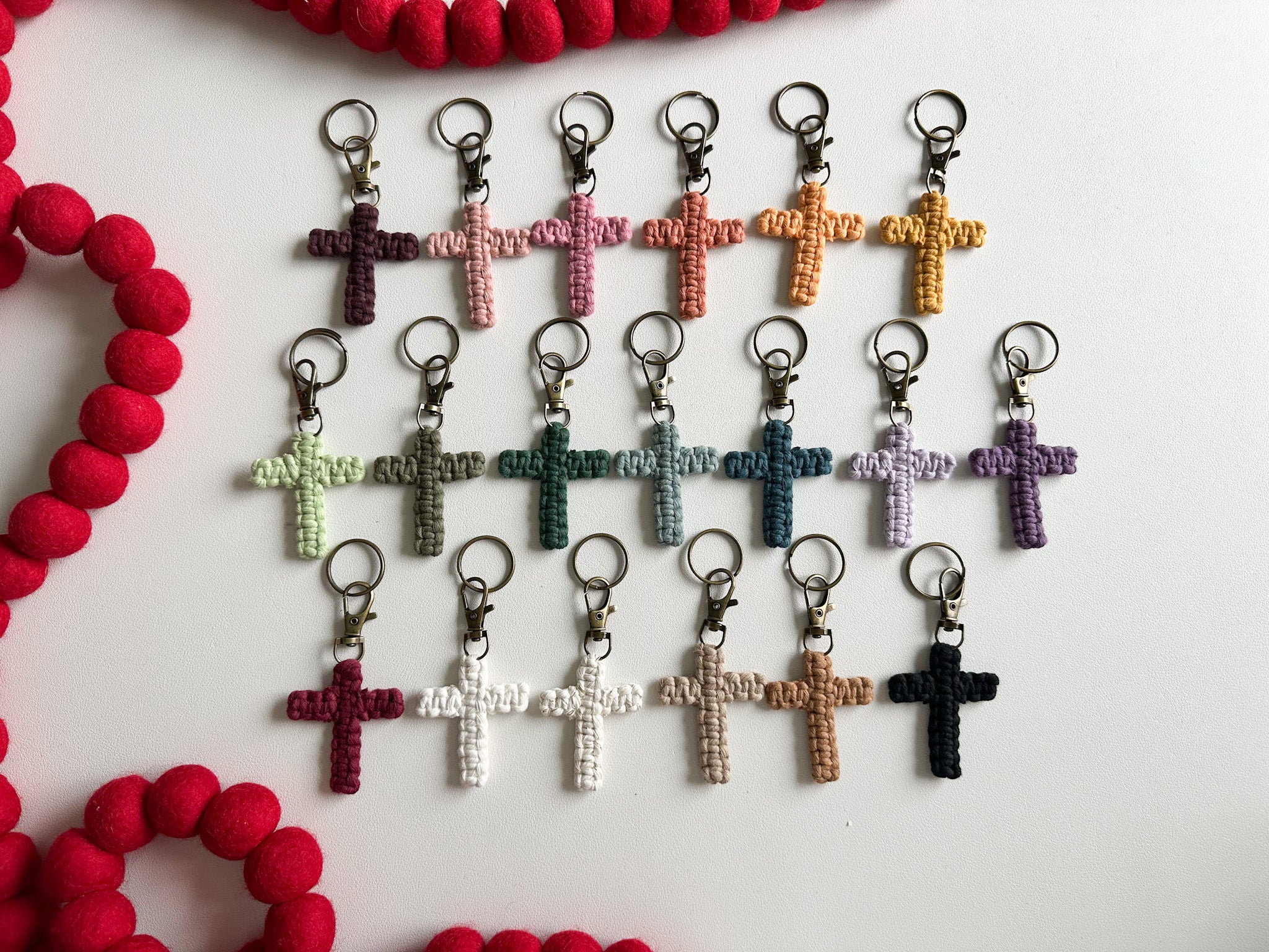Handmade Cross Keychain | Faith-Inspired Christian Gift – The TMM