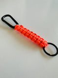 Load image into Gallery viewer, Handmade Paracord Keychain with Carabiner | Rugged Everyday Carry Gift for Men