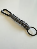 Load image into Gallery viewer, Handmade Paracord Keychain with Carabiner | Rugged Everyday Carry Gift for Men