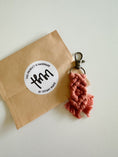 Load image into Gallery viewer, Mini Macrame Keychain - Cute Boho Bag Charm, Stocking Stuffer, Teacher Gift