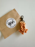 Load image into Gallery viewer, Mini Macrame Keychain - Cute Boho Bag Charm, Stocking Stuffer, Teacher Gift