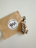 Load image into Gallery viewer, Mini Macrame Keychain - Cute Boho Bag Charm, Stocking Stuffer, Teacher Gift