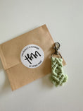 Load image into Gallery viewer, Mini Macrame Keychain - Cute Boho Bag Charm, Stocking Stuffer, Teacher Gift