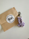 Load image into Gallery viewer, Mini Macrame Keychain - Cute Boho Bag Charm, Stocking Stuffer, Teacher Gift