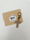Load image into Gallery viewer, Macrame Cross Keychain - Sand