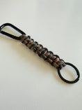 Load image into Gallery viewer, Handmade Paracord Keychain with Carabiner | Rugged Everyday Carry Gift for Men