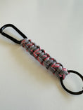 Load image into Gallery viewer, Handmade Paracord Keychain with Carabiner | Rugged Everyday Carry Gift for Men