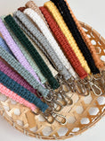 Load image into Gallery viewer, DIY Macrame Wristlet Keychain Kit - Beginner Friendly with Step-by-Step Pattern
