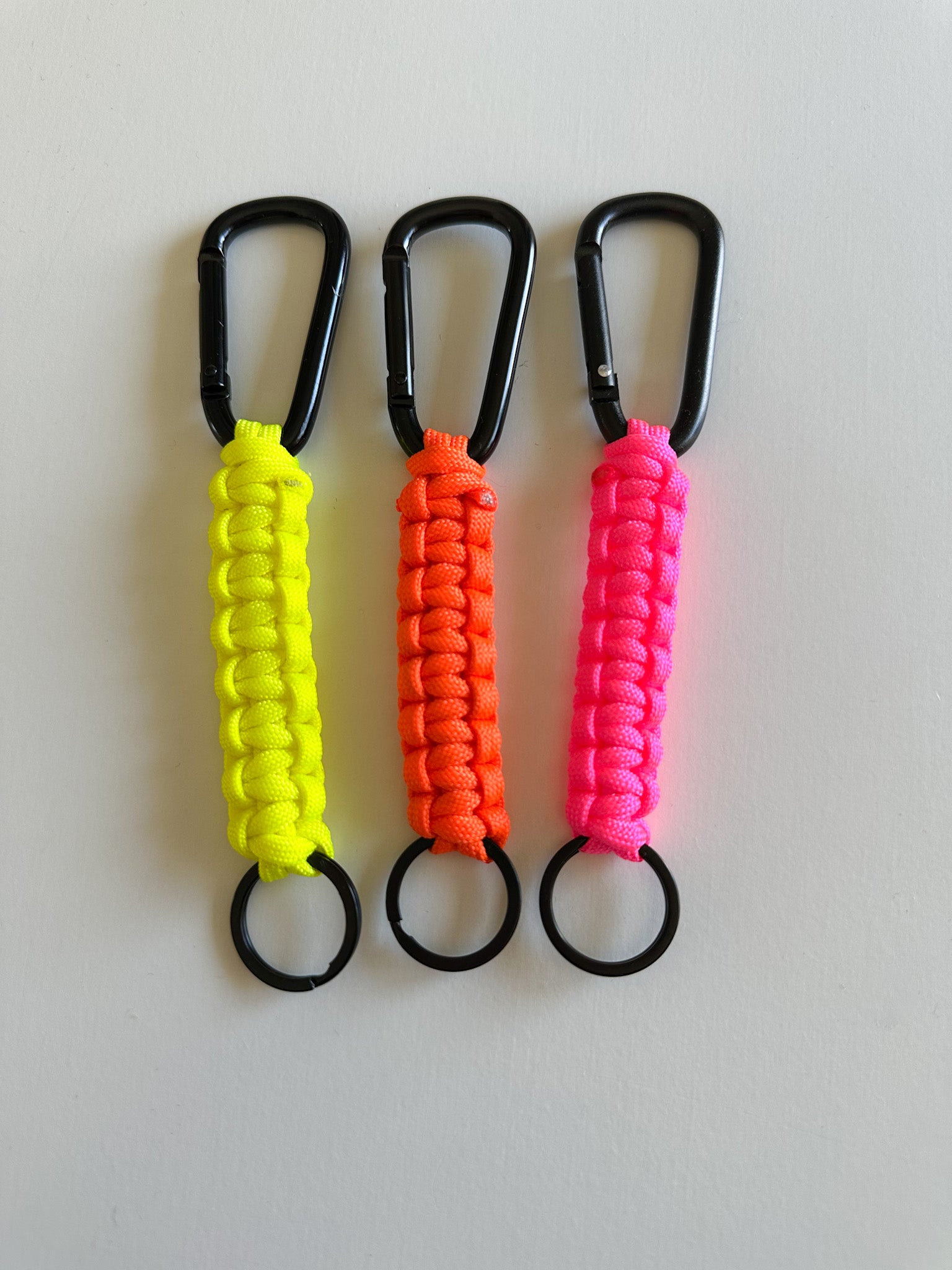 Handmade Paracord Keychain with Carabiner | Rugged Everyday Carry Gift for Men