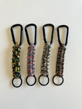 Load image into Gallery viewer, Handmade Paracord Keychain with Carabiner | Rugged Everyday Carry Gift for Men
