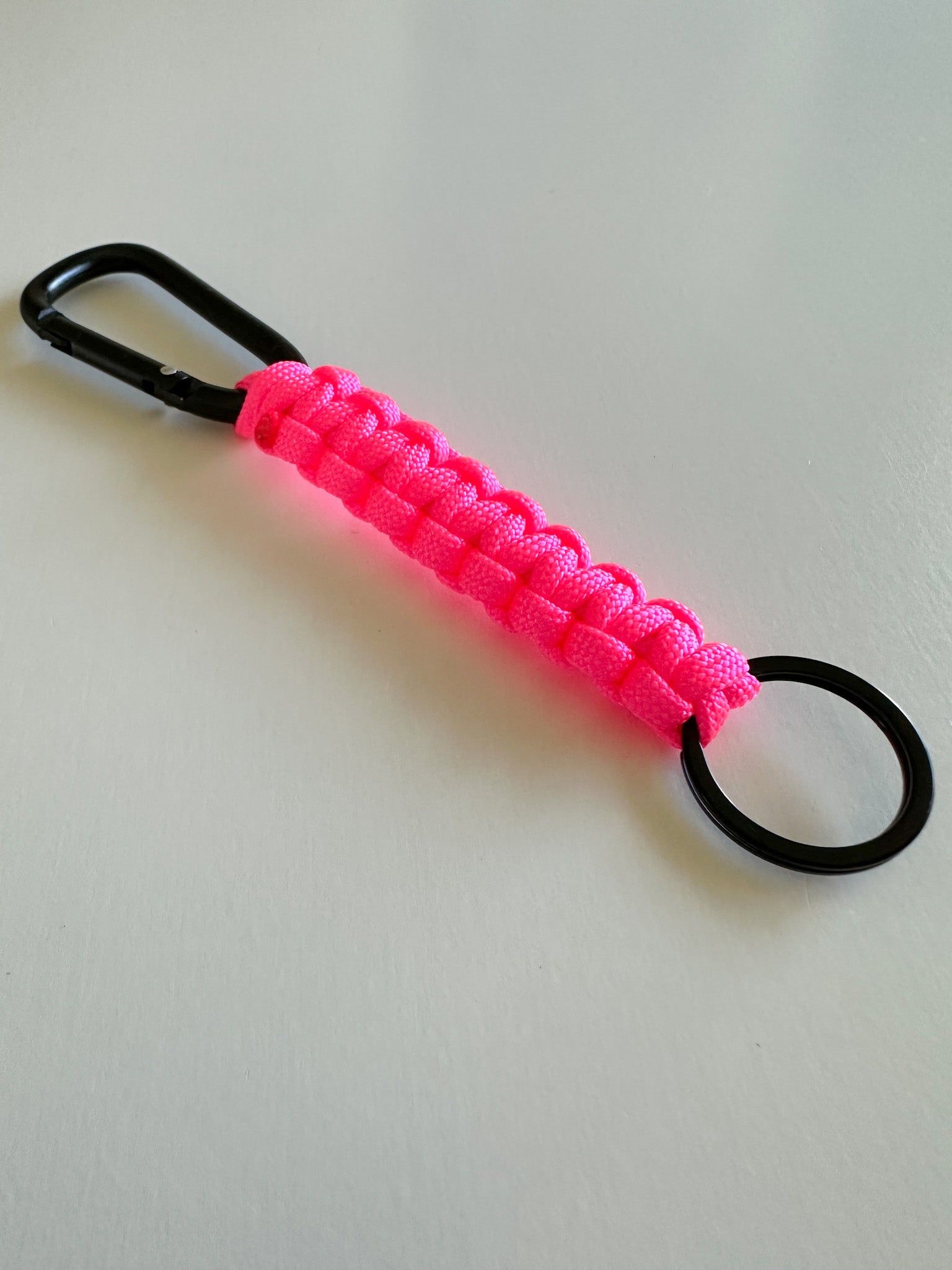 Handmade Paracord Keychain with Carabiner | Rugged Everyday Carry Gift for Men