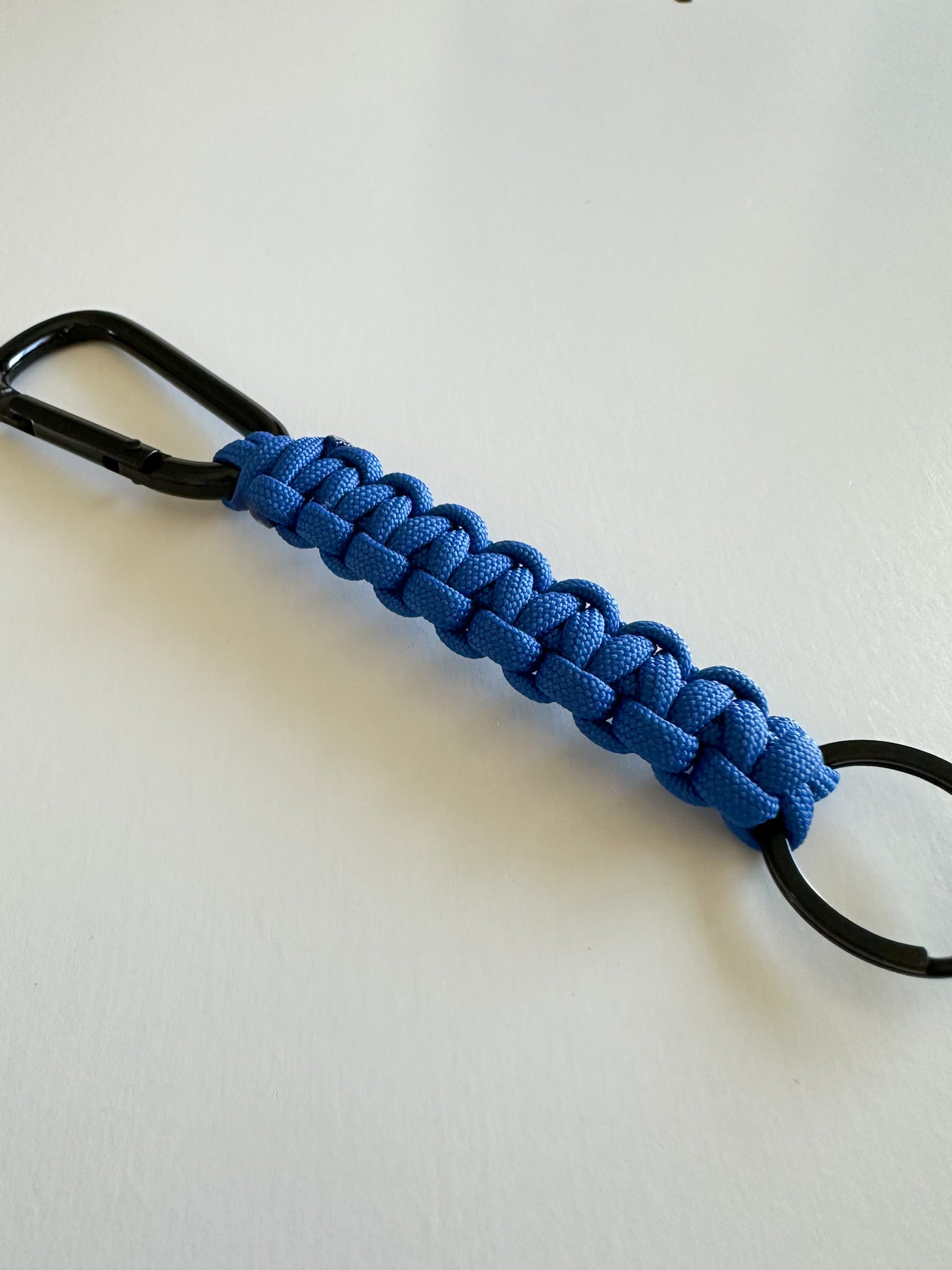 Handmade Paracord Keychain with Carabiner | Rugged Everyday Carry Gift for Men