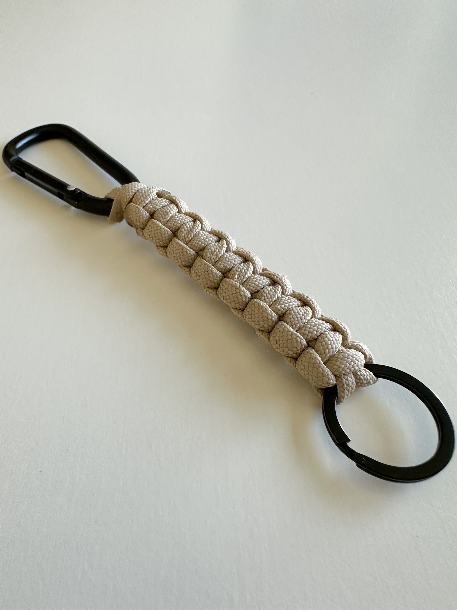 Handmade Paracord Keychain with Carabiner | Rugged Everyday Carry Gift for Men