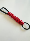 Load image into Gallery viewer, Handmade Paracord Keychain with Carabiner | Rugged Everyday Carry Gift for Men
