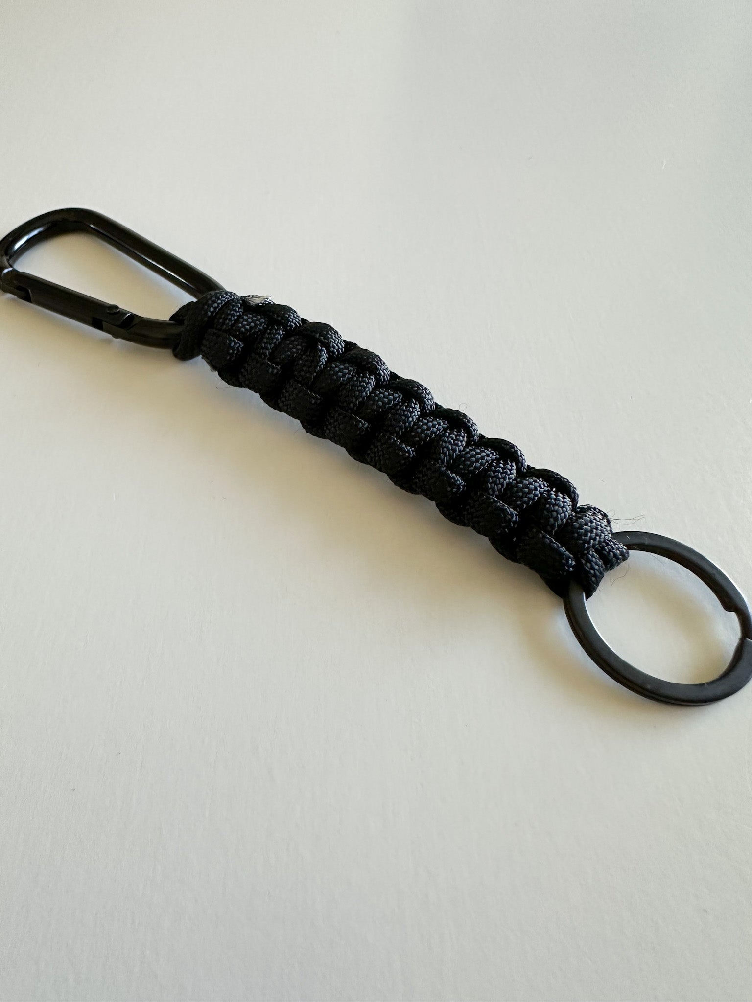 Handmade Paracord Keychain with Carabiner | Rugged Everyday Carry Gift for Men