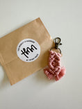 Load image into Gallery viewer, Mini Macrame Keychain - Cute Boho Bag Charm, Stocking Stuffer, Teacher Gift
