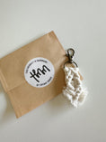 Load image into Gallery viewer, Mini Macrame Keychain - Cute Boho Bag Charm, Stocking Stuffer, Teacher Gift
