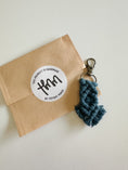Load image into Gallery viewer, Mini Macrame Keychain - Cute Boho Bag Charm, Stocking Stuffer, Teacher Gift
