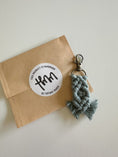 Load image into Gallery viewer, Mini Macrame Keychain - Cute Boho Bag Charm, Stocking Stuffer, Teacher Gift
