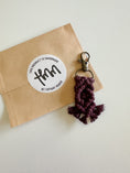 Load image into Gallery viewer, Mini Macrame Keychain - Cute Boho Bag Charm, Stocking Stuffer, Teacher Gift
