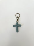 Load image into Gallery viewer, Macrame Cross Keychain - Laurel
