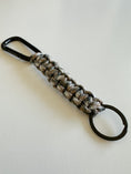 Load image into Gallery viewer, Handmade Paracord Keychain with Carabiner | Rugged Everyday Carry Gift for Men
