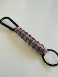 Load image into Gallery viewer, Handmade Paracord Keychain with Carabiner | Rugged Everyday Carry Gift for Men
